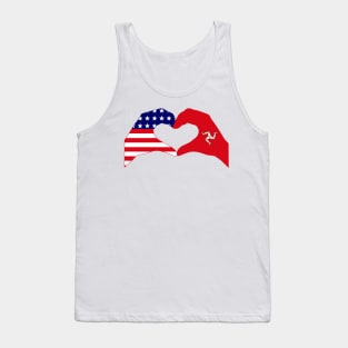 We Heart USA & Isle of Man Patriot Flag Series Tank Top